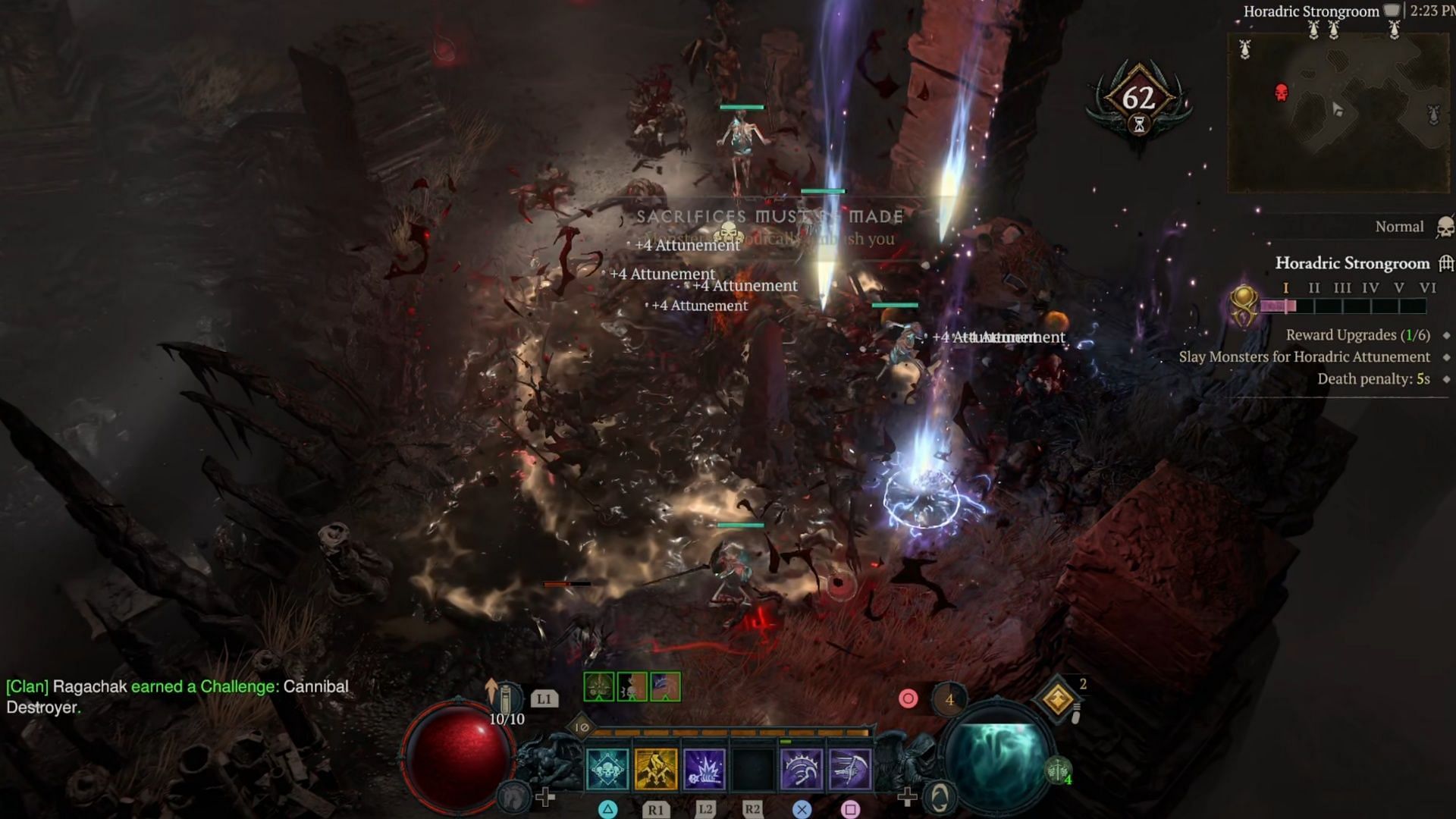 You're under a timer, so the faster you can move and kill, the better (Image via Blizzard Entertainment)